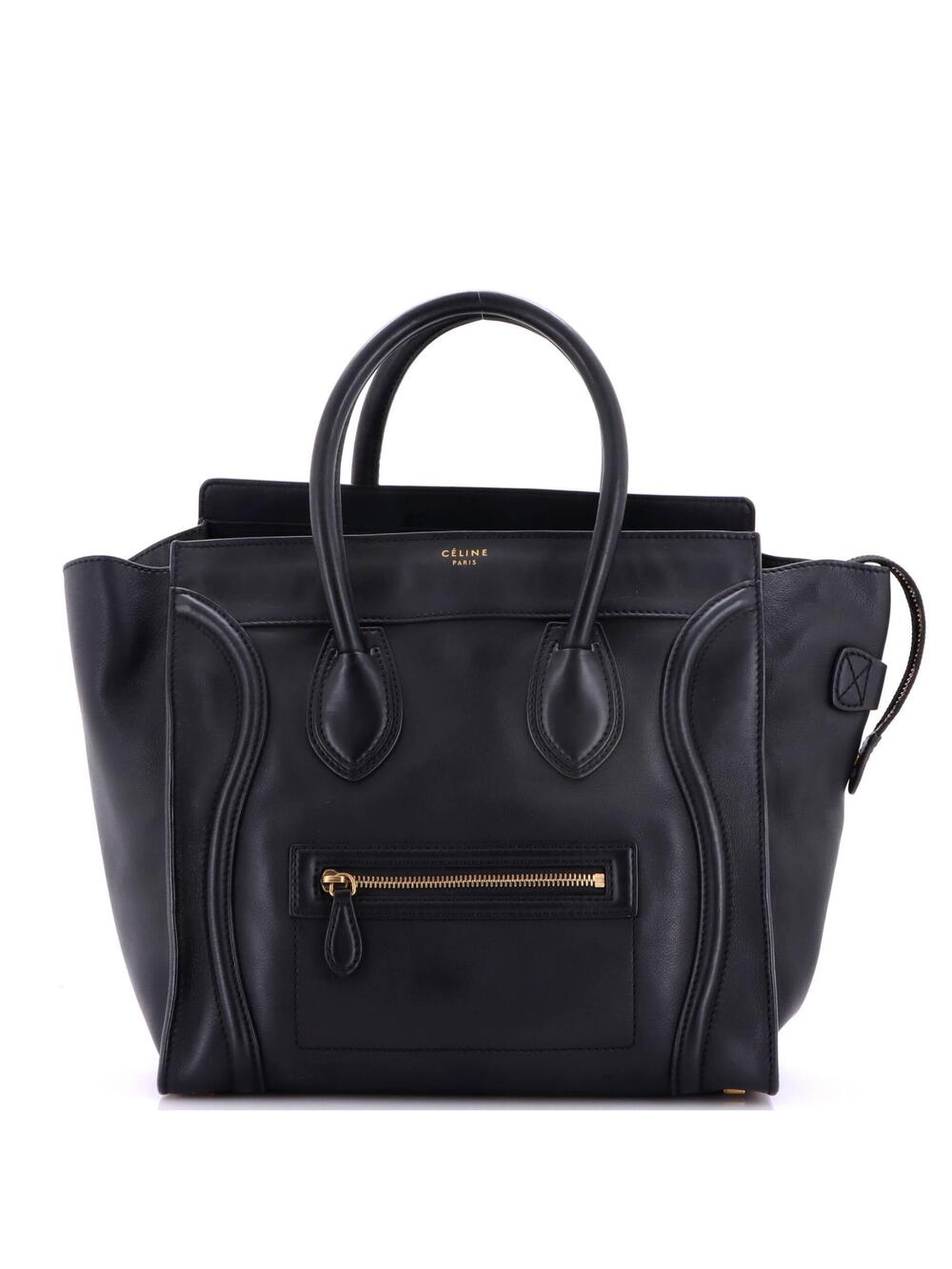 Celine Luggage Bag Smooth Leather Mini #350815C12B